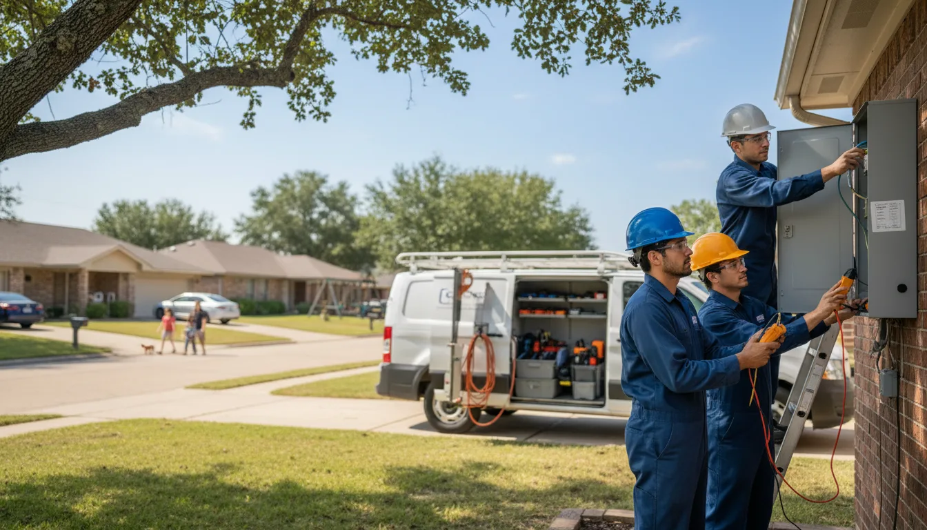 Certified electrician providing emergency electrical services in Fredericksburg, IN